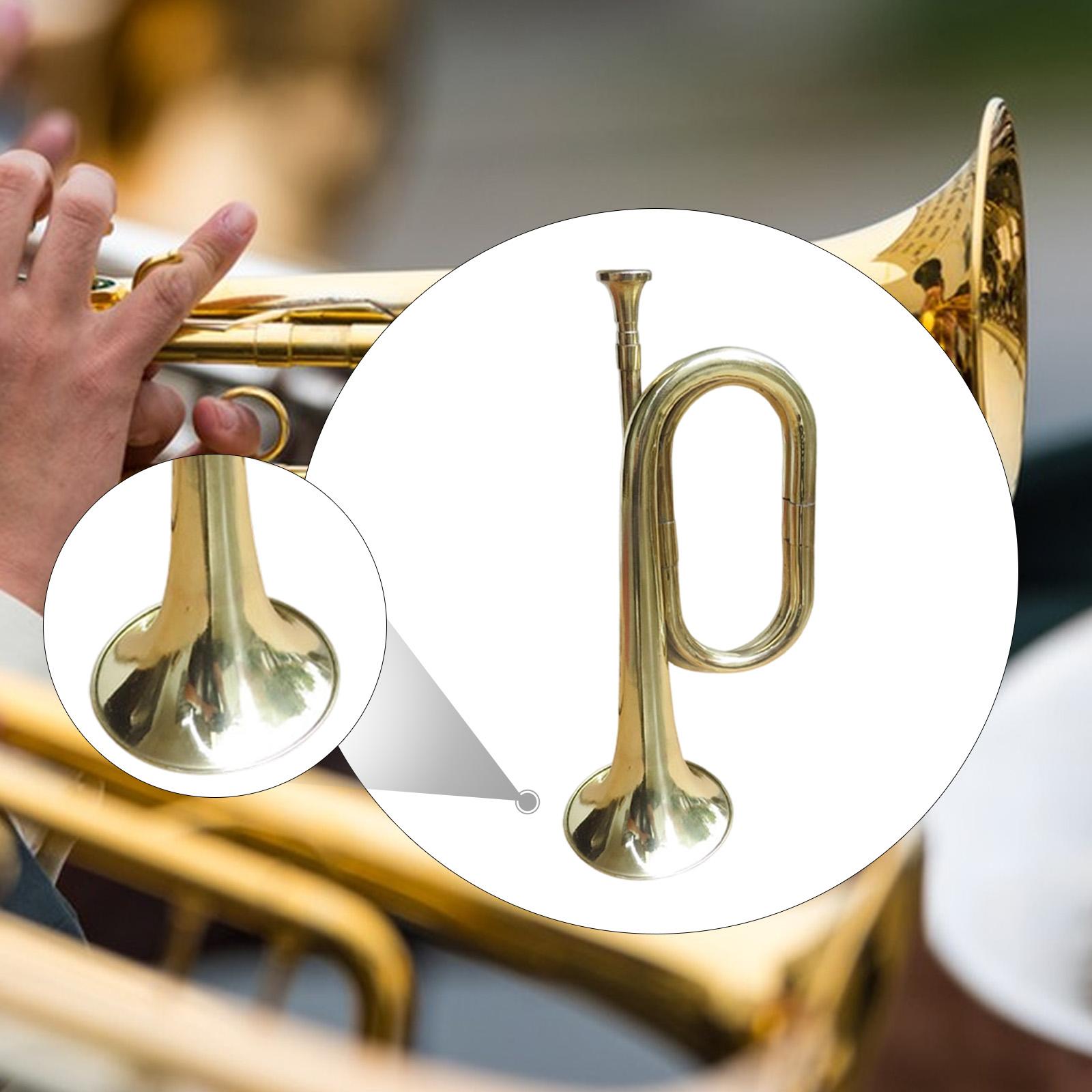 بوق موسيقي محمول بطول 13 بوصة، - مراجعة Musical Instrument Bugle وسعره